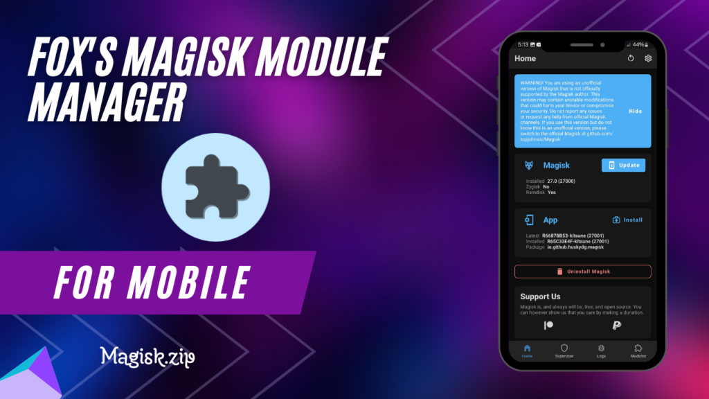 fox's magisk module manager
